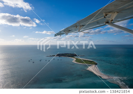 Seaplane view of Fort Jefferson at Dry Tortugas National Park Seaplane view of Fort Jefferson at Dry Tortugas National Park 138421854