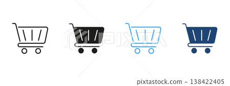 Shopping Cart Line And Solid Icon Set. E-Commerce, Online Shopping, And Retail Marketplace Outline And Silhouette Symbol Collection. Consumer Goods And Digital Commerce. Isolated Vector Illustration Shopping Cart Line And Solid Icon Set. E-Commerce, Online Shopping, And Retail Marketplace Outline And Silhouette Symbol Collection. Consumer Goods And Digital Commerce. Isolated Vector Illustration 138422405