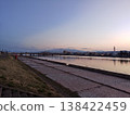 River at dusk 138422459
