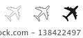 Airplane Icon Set. Aviation, Travel, And Transportation Symbol Collection. Aircraft Silhouette And Outline Design For Flight And Airline Industry. Isolated Vector Illustration 138422497