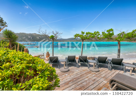 Breathtaking view of Santa Giulia resort Breathtaking view of Santa Giulia resort 138422720