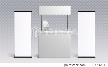 3d realistic trade show booth mockup 3d realistic trade show booth mockup 138423231