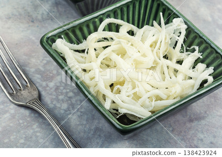 Shredded dried squid or cuttlefish 138423924
