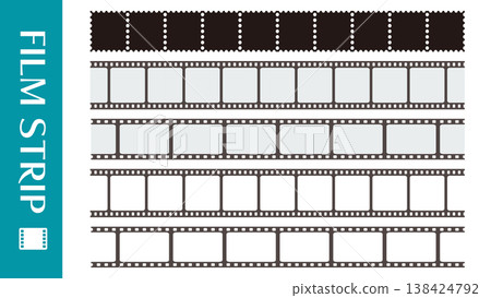 Set of illustrations for film strips Set of illustrations for film strips 138424792