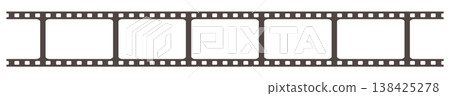 Illustration of a film strip (transparent, framed) Illustration of a film strip (transparent, framed) 138425278