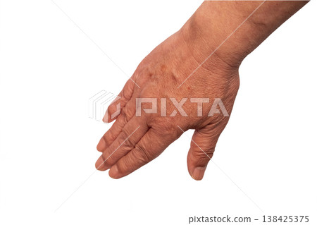 一位老人的手 138425375