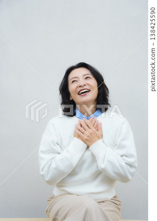 A portrait of my healthy mother at home. A portrait of my healthy mother at home. 138425590