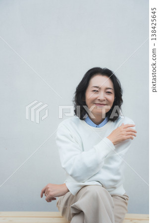 A retro-style portrait of my lively mother from my childhood home. A retro-style portrait of my lively mother from my childhood home. 138425645