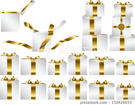 Next to the gift box, m silver, 1 gold Next to the gift box, m silver, 1 gold 138426053