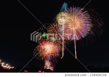 Fireworks background 138426116