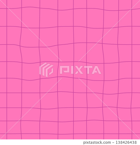 Abstract wavy grid pattern  138426438