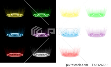 Magic circle effect set for your feet 138426688