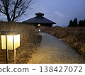 Streetlights in the park 138427072