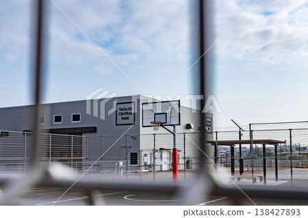 塔加霍中央公園的籃球架(3x3) 塔加霍中央公園的籃球架(3x3) 138427893