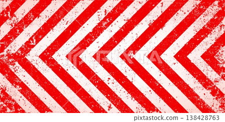 Warning sign with red and white diagonal lines. Attention, danger or caution symbol. Construction site signage, road safety notice, hazard banner, security alert shield. Vector illustration Warning sign with red and white diagonal lines. Attention, danger or caution symbol. Construction site signage, road safety notice, hazard banner, security alert shield. Vector illustration 138428763