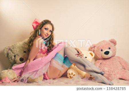 pink doll 138428785