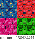 PCB circuit pattern set 138428844