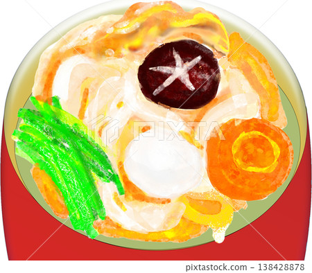 Illustration of dango soup 138428878