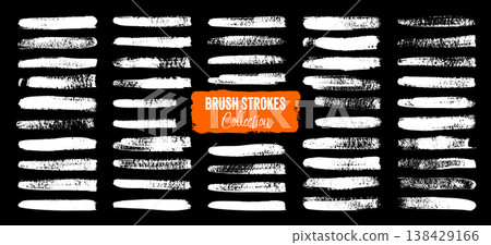 Grunge brush strokes, lines, ink smudges, hand-drawn scribble shapes. Handmade sketchy marks, acrylic stains, charcoal streaks. Paint textures, dry brush effect. Marker underline. Vector illustration Grunge brush strokes, lines, ink smudges, hand-drawn scribble shapes. Handmade sketchy marks, acrylic stains, charcoal streaks. Paint textures, dry brush effect. Marker underline. Vector illustration 138429166