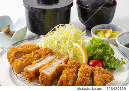 Pork cutlet set meal Pork cutlet set meal 138429189