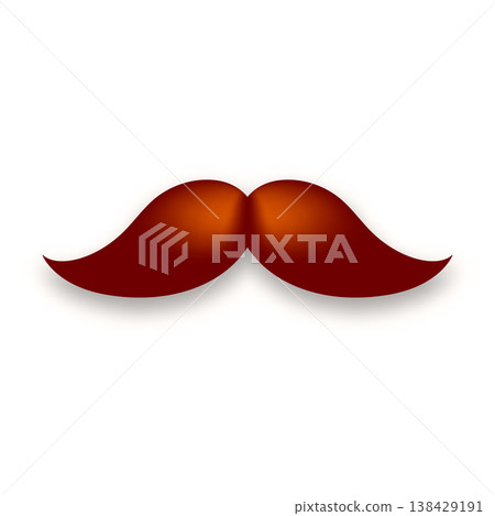 Mustache icon in classic style. Hipster, barber, retro, vintage facial hair symbol for logo, branding, poster, sticker, fashion, barbershop and design projects. Vector illustration Mustache icon in classic style. Hipster, barber, retro, vintage facial hair symbol for logo, branding, poster, sticker, fashion, barbershop and design projects. Vector illustration 138429191