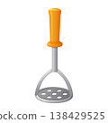 Cute Cartoon Metal Potato Masher Vector Illustration 138429525