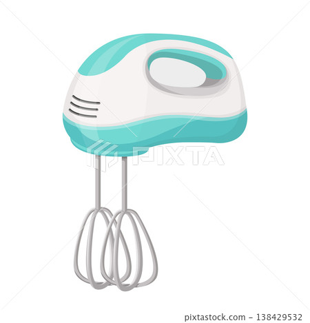 Cute Cartoon Hand Mixer Vector Illustration Cute Cartoon Hand Mixer Vector Illustration 138429532