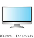 Computer Monitor Vector Illustration Gradient Color 138429535