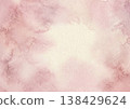 Pale pink watercolor background, gentle hand-drawn style texture material. 138429624