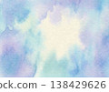 Pale blue watercolor background, gentle hand-drawn style 138429626