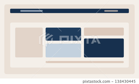 Thin header strip with segmented bottom panels, minimal modular balance, and premium geometric composition for abstract interface backgrounds abstract Thin header strip with segmented bottom panels, minimal modular balance, and premium geometric composition for abstract interface backgrounds abstract 138430445