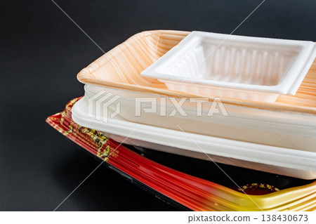 Food trays, food containers Food trays, food containers 138430673