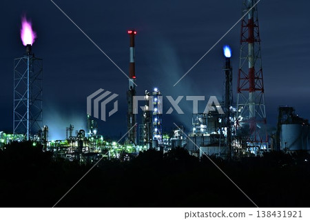 阿布施工廠夜景 阿布施工廠夜景 138431921