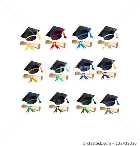 Toga Hat And Certificate 138432356