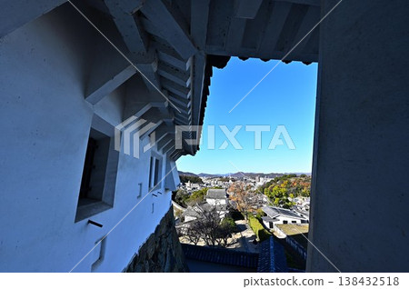 從姬路城堡城堡塔的風景 從姬路城堡城堡塔的風景 138432518