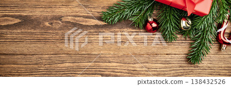 Wide Christmas banner background Wide Christmas banner background 138432526