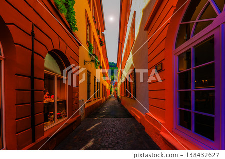 Medieval townscape Medieval townscape 138432627