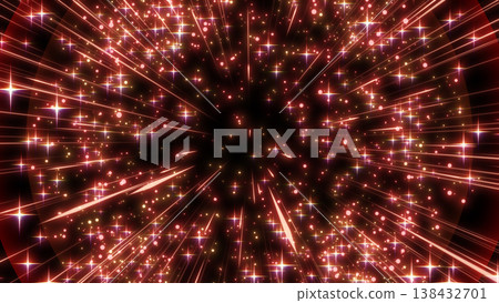 A background with an impactful effect where red, sparkling effects burst and scatter. A background with an impactful effect where red, sparkling effects burst and scatter. 138432701