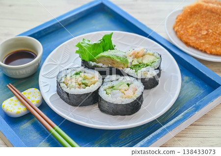 鮮蝦酪梨卷佐熟酪梨 138433073