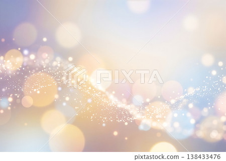 Soft light particles pastel bokeh background material white gold 138433476