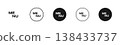 Hamburger menu buttons vector icon set. Web or mobile app navigation interface signs. Website or application creative UI design elements isolated. Circle burger menu for home or drop list option. 138433737
