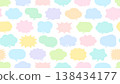 Various speech bubble patterns background 138434177