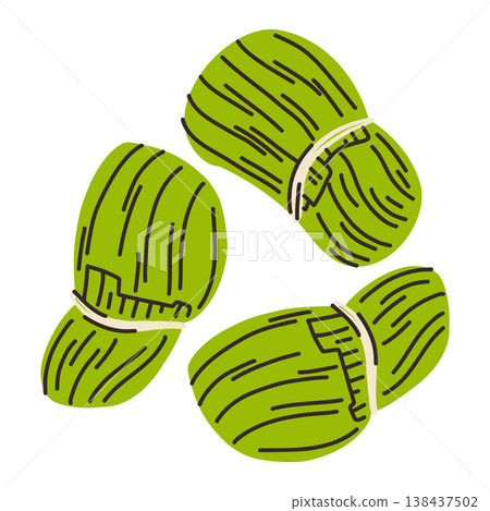 Humita, a corn and vegetable dish wrapped in corn leaves, an Argentine dish Humita, a corn and vegetable dish wrapped in corn leaves, an Argentine dish 138437502