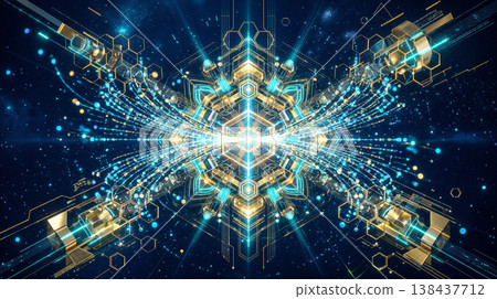 量子處理器(QPU)與量子糾纏概念:近未來圖景 量子處理器(QPU)與量子糾纏概念:近未來圖景 138437712