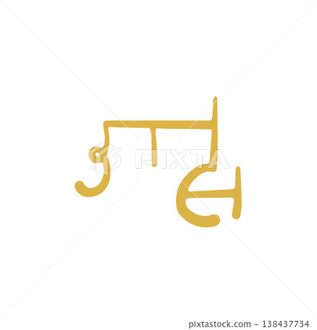 Handwritten healing dragon script character "ha" Handwritten healing dragon script character "ha" 138437734