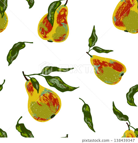 seamless pattern with pears seamless pattern with pears 138439347