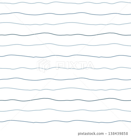 Seamless wave pattern, thin ocean lines background, marine minimal repeat design Seamless wave pattern, thin ocean lines background, marine minimal repeat design 138439858