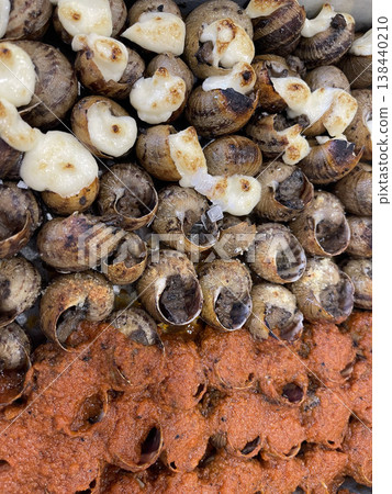 Cooked Snails Traditional Mediterranean Dish Cooked Snails Traditional Mediterranean Dish 138440210