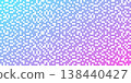 Neon pixel gradient bg. Blue, pink and purple gradient background. Abstract digital pattern with square elements grid. Vibrant cyber neural network texture. Modern vector illustration 138440427