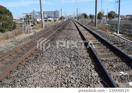 Joban Line Railroad Track Ibaraki Prefecture Joban Line Railroad Track Ibaraki Prefecture 138440514